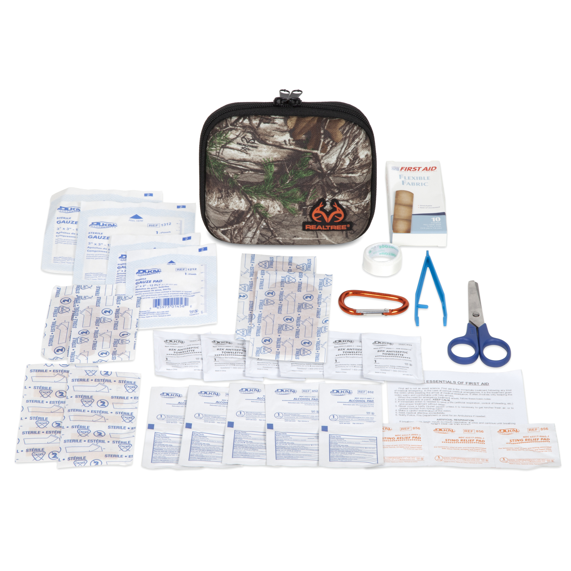Lifeline Realtree Medium Hard Foam First Aid Kit - 53 Pcs, Durable Camo Case, Model# 4451